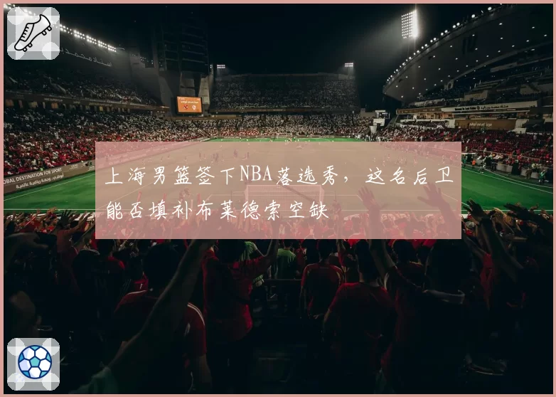 上海男篮签下NBA落选秀，这名后卫能否填补布莱德索空缺